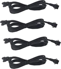 4pcs 60in/150cm RGB LED Rock Motorcycle Light Extension Cable Wire Cord Set Neon