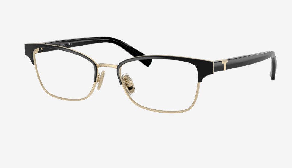 TIFFANY - Co TF1168 6164 53 - Black on Pale Gold Optical Frame