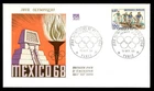 Mayfairstamps France FDC 1968 Olympic games in Mexico First Day Cover aaz_08577