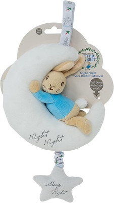 Peter Rabbit Musical Night Toy Babybett Plüsch Wiegenlied Schnuller Beatrix Potter