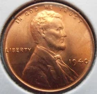 1940 P BU Lincoln Cent, High Grade, (40PHG3) FREE SHIPPING