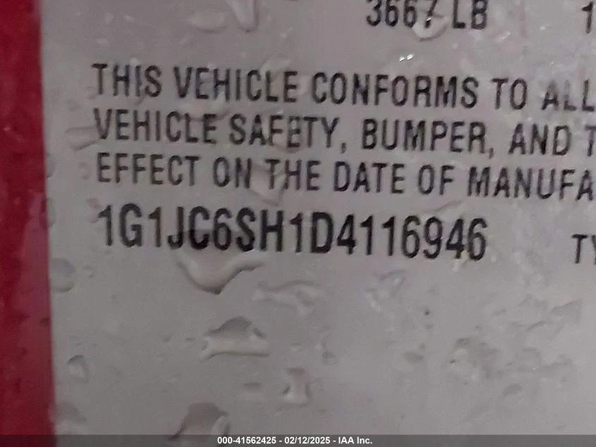 Módulo de control de carrocería usado se adapta a: Chevrolet Sonic Body Control 2013 BCM VIN 1 4ª d Foto 4 de 4