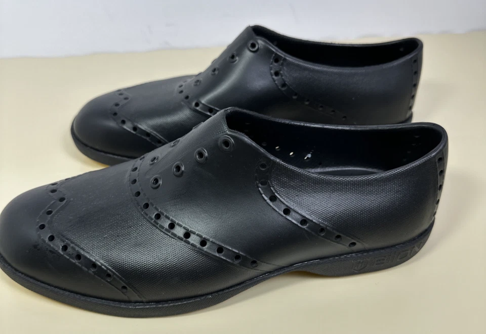 Zapatos de golf Biion sin clavos negros punta de ala unisex impermeables para mujer talla 10 para hombre talla 8 Foto 2 de 4
