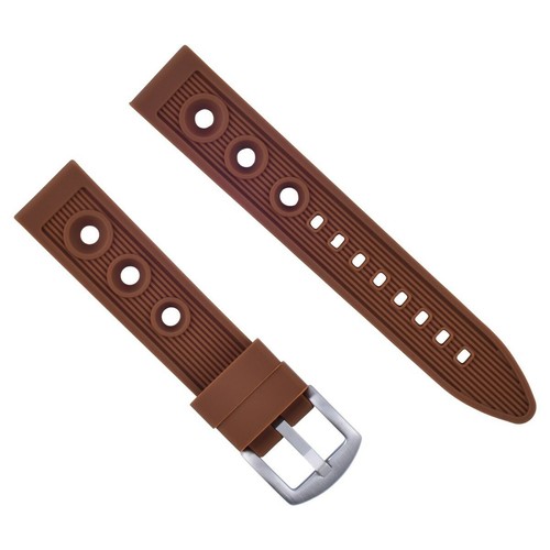 18MM SILICONE RUBBER DIVER WATCH BAND 