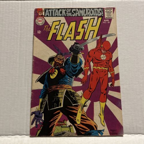 Flash #181 (DC Comics 1968) samuroïdes de l'âge d'argent Ross Andru (copie A) - Photo 1/2
