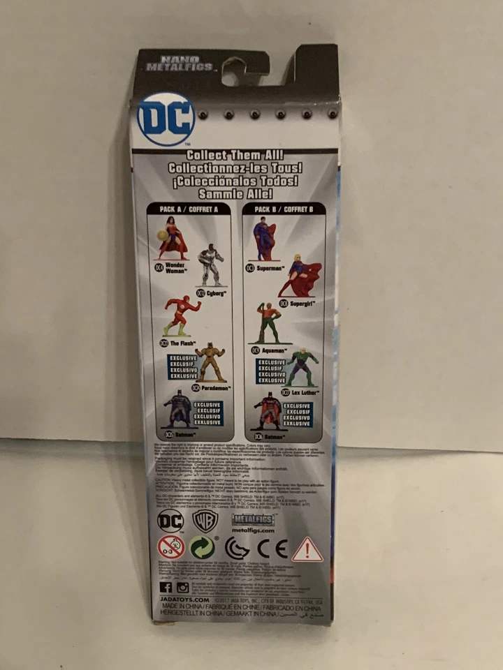 Jada Toys DC Super Heroes nano figos de metal 1,5" conjunto B exclusivo 2017 - Imagem 2 de 4