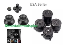 New Black Metal Aluminum Alloy ABXY Guide Thumbstick Bullet Xbox One Controller