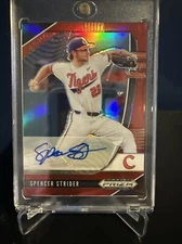 2020 Panini Prizm Draft Pick Red Prizm Auto Spencer Strider