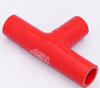 T-Stück, Silikonverbinder, ID 70mm, Adapter, Silikonschlauch, LLK - ROT