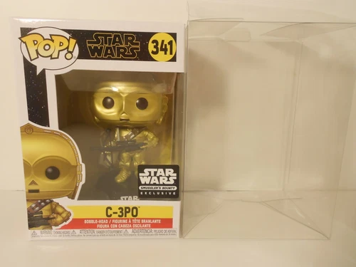 STAR WARS Funko POP! C-3PO w/CROSSBOW#341 w/PROTECTOR Smugglers Bounty EX/NM Box