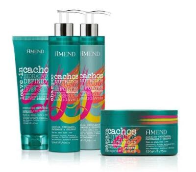 D-Panthenol Biotin Vitamin E Shea Amino Acids Oil Mix Curls Kit 4x250 - Amend