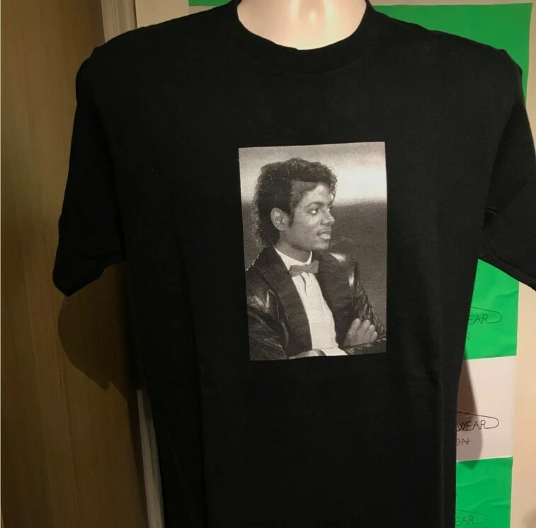 SS17 Supreme Mj Michael JACKSON Tee Schwarz T Shirt Größe M T Shirt