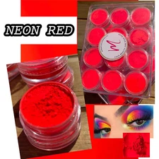 SUPER BRIGHT Neon UV Glow Fluorescent Face Body Mica paint Pigment Palette