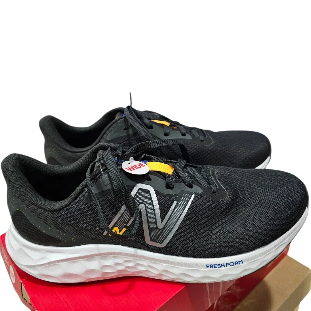 New Balance Fresh Foam Arishi v4 2E Wide Blacktop Hot Marigold
