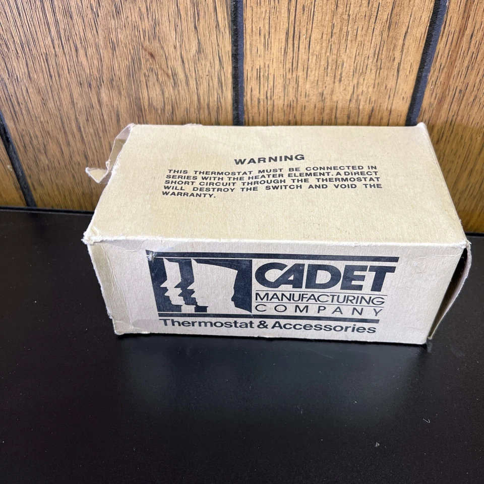 CADET Built-in Baseboard Thermostat Double Pole (4 Wires) NOS Vintage Retro COOL - Image 4 of 4