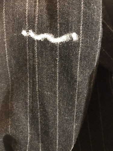 Absodeitly Custom 16 Hillard & Hanson Womens Grey Stripe Blazer Suit Jacket - Picture 6 of 9
