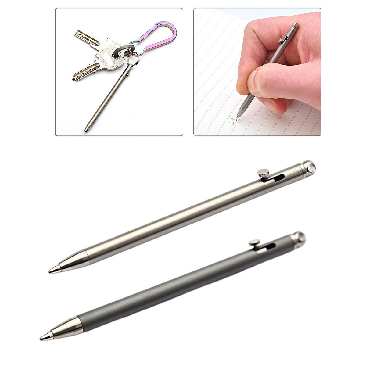 Portable Mini Titanium Pen Unisex Sturdy Compact Multitool Writing