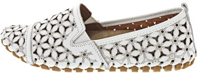 Gemini Anilina Damen Slipper weiss