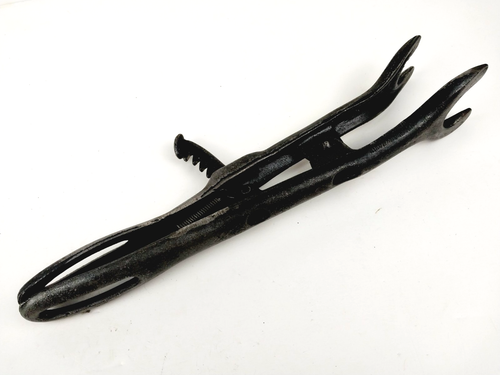 Vintage Cast Iron Spring Action Automobile Valve Lifter Mechanics Tool 11" Long - Picture 2 of 4