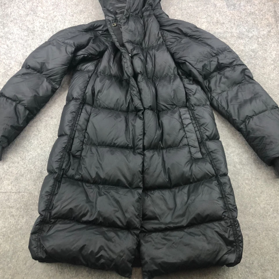 Chaqueta Athleta Mujer Pequeña Negra Loftly Plumón de Ganso Puffer Exterior Parka Foto 2 de 4