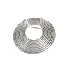 Diameter 25' Performance 3/8" Coiled Tubing Fuel Line Aluminum Silver New
