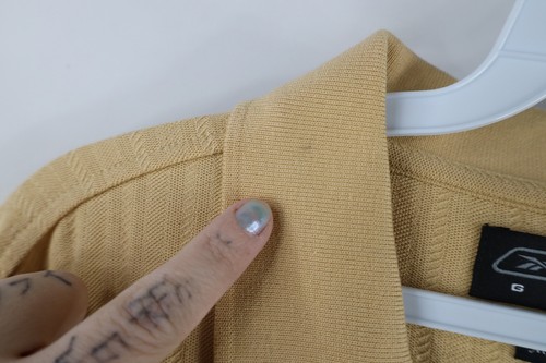 Vintage 90s Reebok Golf Mens 3XL Distressed Ribbed Knit Collared Polo Shirt - Picture 5 of 15