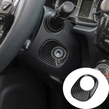 Carbon Fiber Ignition Switch Lock Panel Cover Trim Decor Bezels for 4Runner 10+