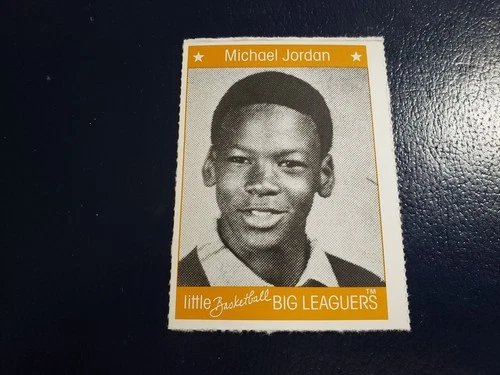 Michael Jordan Chicago Bulls Little Big Leaguers Card Kid Photo