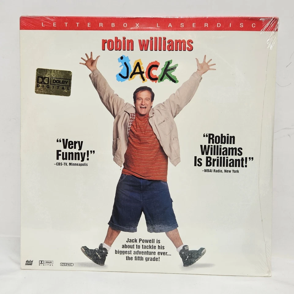 2 Laserdiscs  JACK Robin Williams & FOLKS Tom Selleck BOTH NEW SEALED - Image 3 of 4
