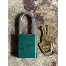 AMERICAN LOCK A1106KAGBN Padlock w/ Key Hardened Shackle Anodized Aluminum (6PK)