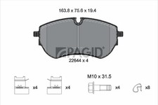 PAGID Bremsbelagsatz Scheibenbremse T2692N für VW AMAROK 2HA 2HB S1B S6B S7A S7B