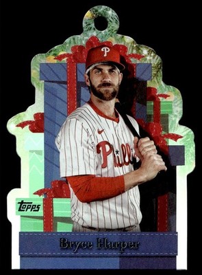 2025 Topps Holiday Present Die Cut Ornaments Bryce Harper Philadelphia Phillies