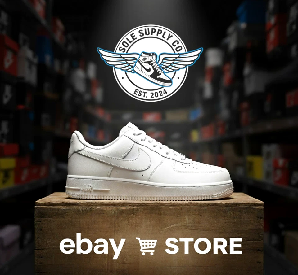 Air force 1 Triple White Nike Sneakers Men's Women's Shoe - Image 1 of 4