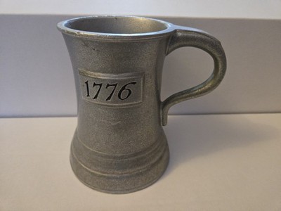 Wilton Columbia 1776 USA Zinn Bierkrug, 200th Anniversary Krug, gepunzt