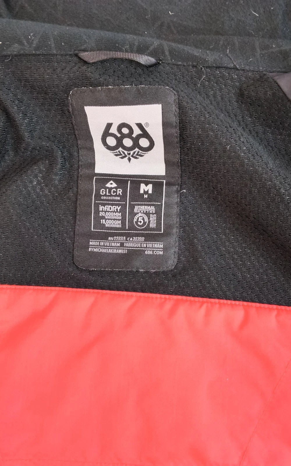686 GLCR Hydra Thermagraph Jacket Men's M Blue/Navy Missing Snow Skirt #W5864 image 12