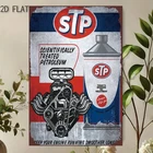 Vintage STP Tin Metal Signs Home Décor 8"x12"Classic Gas Station Auto Repair Wa