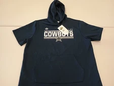 NFL Dallas Cowboys Combine Training Men's Short Sleeve Hoodie in Blue, XL