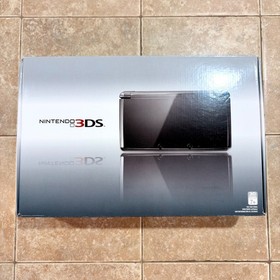 Nintendo 3DS Cosmo Black Launch Edition Console CIB Clean System Complete MINTY