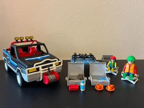 Vintage Playmobil: 3764 - Truck/4X4 - Father & Son Camping (Missing 2 items)