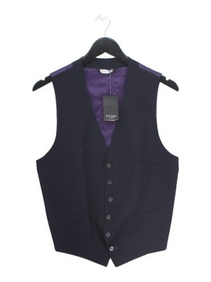 Paul Smith Men's Coat Chest: 36 in Blue Wool New with tags