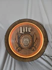 Vintage Miller Lite “A Fine Pilsner Beer” light-up barrel sign - WORKS