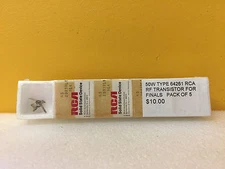RCA KS20835L2 (Pack of 5) 50 W RF Transistors. For OSRAM Type 64261. New in Box!