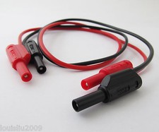 0.5M 3.5mm Full Seal Insulated Stackable Banana Plug Silicone Test Banana Cable