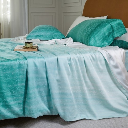 Luxury Bedding Set 4pcs 100 Nature Silk Quilt Cover Fitted Sheet 2 Pillowcases - Picture 23 of 60