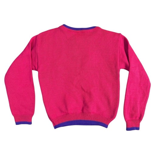 Vintage Minnie Mouse Makeup Acrylic Sweater Girls 6 Medium Made in USA Disney - Picture 3 of 7
