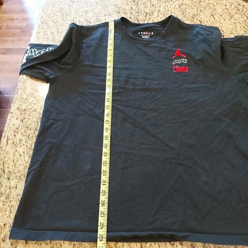 Air Jordan Flight Team Men's 2XL Long Sleeve Graphic Logo T-Shirt Black - Picture 9 of 14