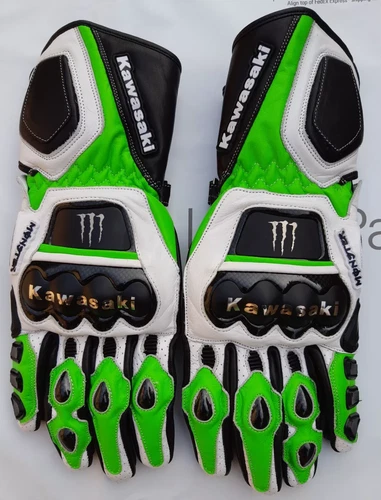 Kawasaki Monster energy Motorcycle Gloves Motorcycle Leather Racing Gloves