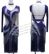 L2175 women ballroom Specialty Latin/Rhythm samba dance dress UK 8 US 6 black