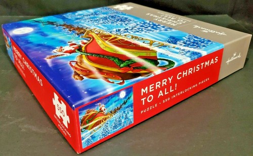 Hallmark MERRY CHRISTMAS TO ALL Jigsaw Puzzle 550 interlocking pcs Santa Sleigh - Picture 9 of 12