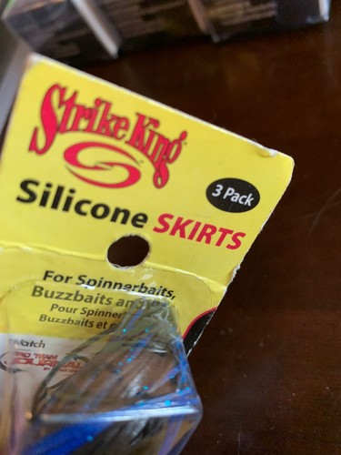 FALDAS DE SILICONA para cebos giratorios, zumbidos, plantillas 3 piezas Strike King ¡NUEVAS! 33-76 - Imagen 3 de 5